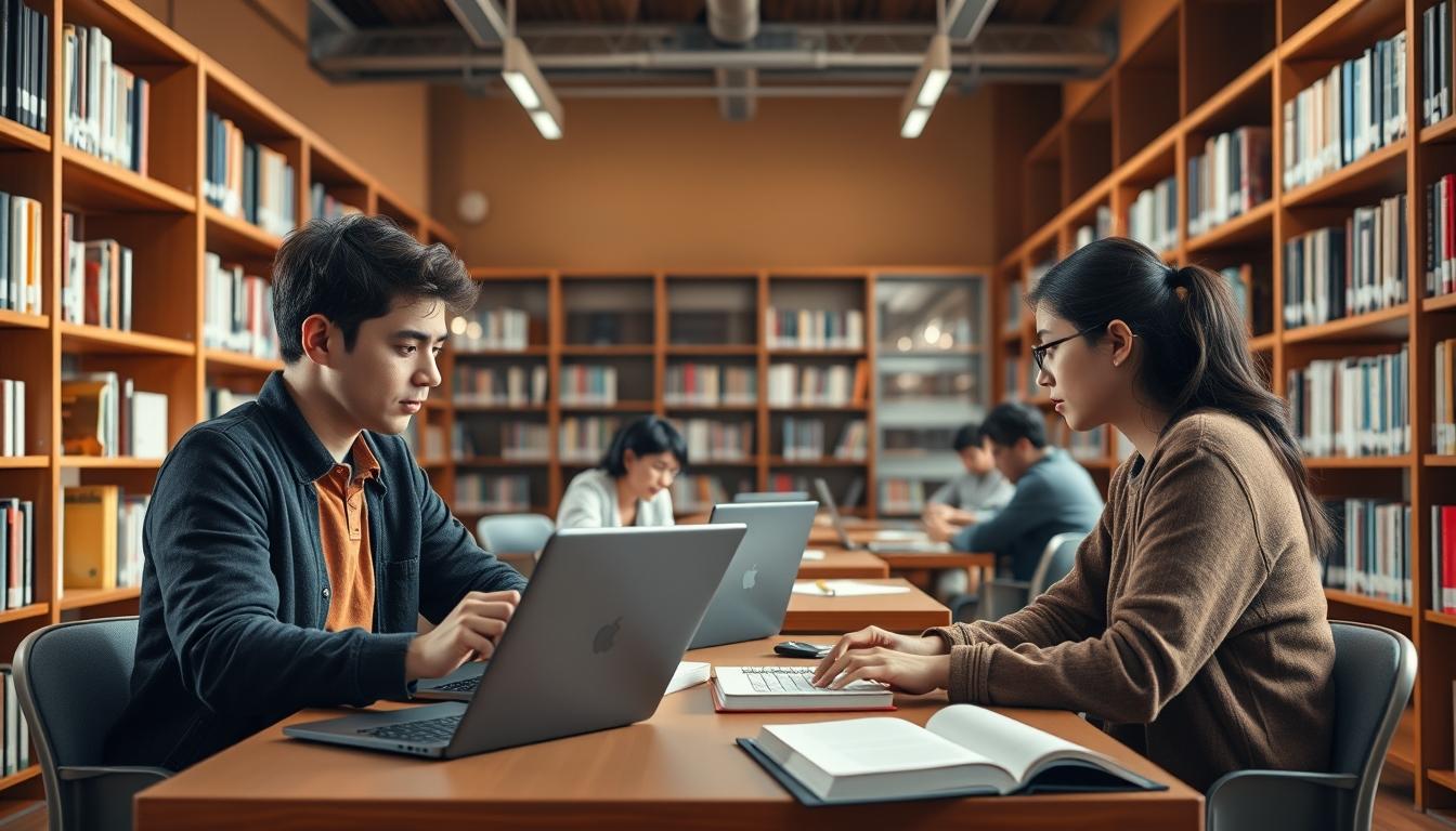 Student developing practical and academic skills